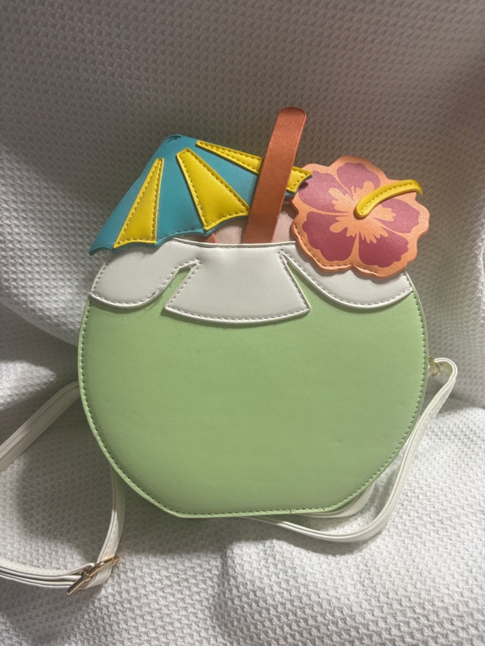 Unique Vintage Sippin' on a Coconut Drink Handbag